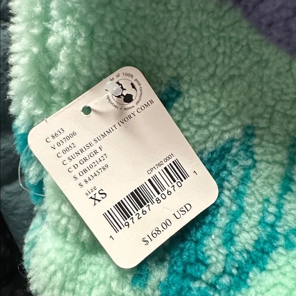 NWTFP Free People Movement Hit The Slopes Printed Fleece Jacket